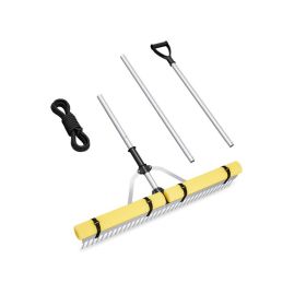 Floating Weed Landscape Rake with Foam Floats for Lawn Care and Pond (Type: Style A, Color: As pic show)