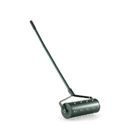 Garden Manual Lawn Aerator with Detachable Handle (Type: 18 inches, Color: Green)