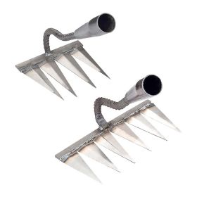 Backyard Gardening Weeding Loosening Farm Planting Garden Rake (Type: 2 PCS, Color: As pic show)